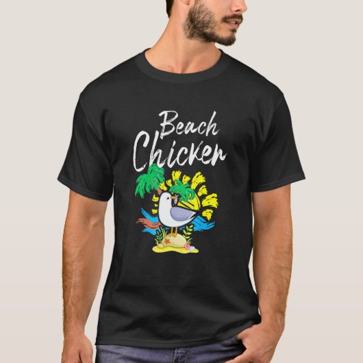 Zeemeeuw Strand Kip Dier 1 T-shirt (Voorkant)