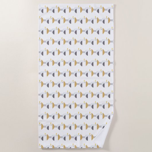 zeemeeuw strandlaken (Voorkant)