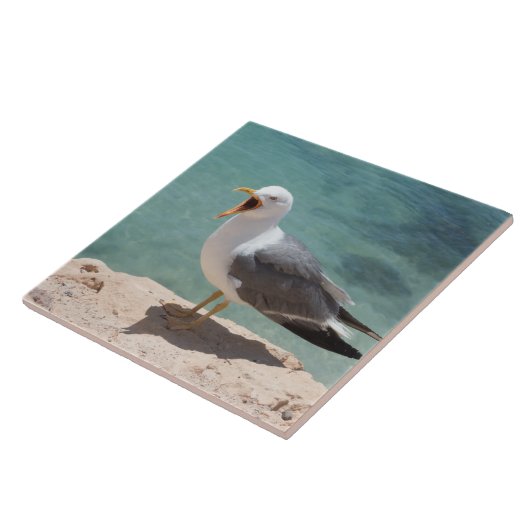 zeemeeuw tegeltje (Zijkant)