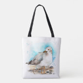 zeemeeuw tote bag (Achterkant)