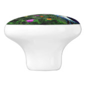 Zeemeeuw Van Gogh Style Beach Sky Blue Nautical Keramische Knop (Zijkant)