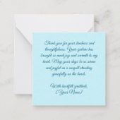 Zeemeeuw Van Gogh Style Beach Sky Dank u Kaart Notitiekaartje (Achterkant)