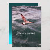 ZEEMEEUW VLIEGT OVER DE GOLVEN BRUILOFT OP HET STR KAART (Voorkant / Achterkant)