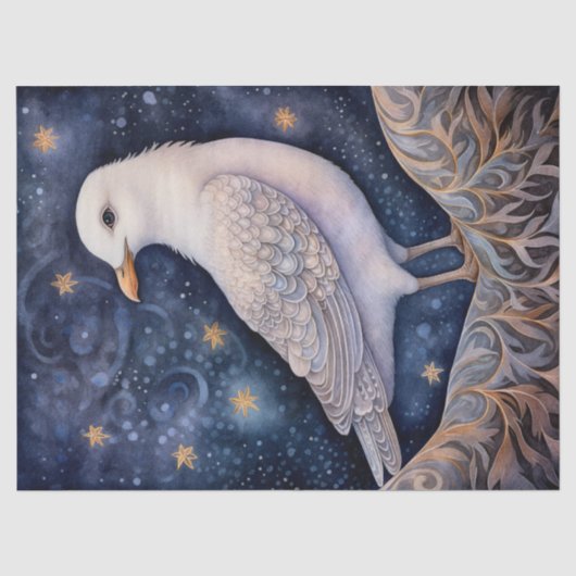 Zeemeeuw Vogel Boho Mystieke Kunst Tissuepapier (Voorkant)