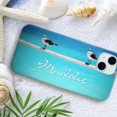 Zeemeeuw vogels oceaan foto typografie aangepaste Case-Mate iPhone case