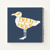 zeemeeuw | Vrij en vrij Notitieboek (Achterkant)