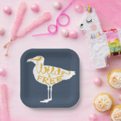 zeemeeuw | Vrij en vrij Papieren Bordje (Feest)