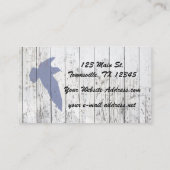 Zeemeeuw Wit gewassen omheining Visitekaartje (Achterkant)