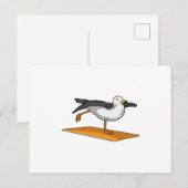Zeemeeuw Yoga Meditatie Fitness Briefkaart (Voorkant / Achterkant)