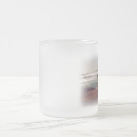 Zeemeeuwen aan de kust Frosted Glass Mok (Center)