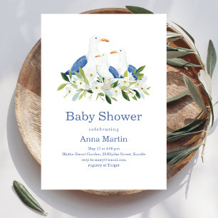 Zeemeeuwen Baby Shower Kaart