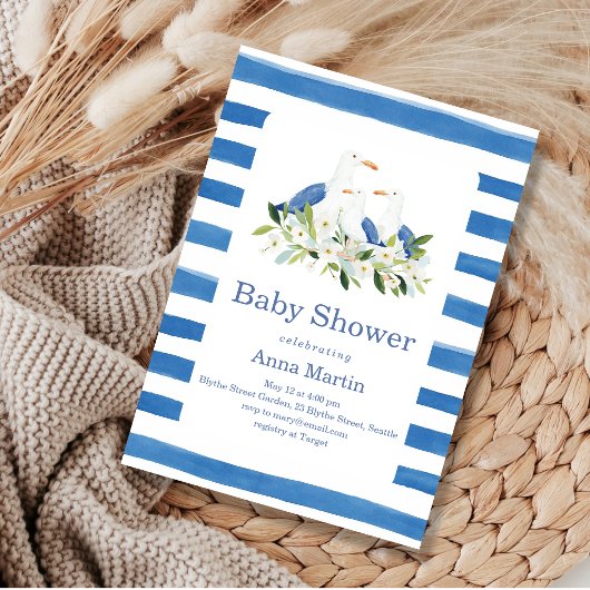 Zeemeeuwen Baby Shower Kaart