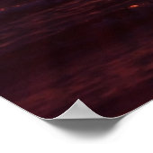 Zeemeeuwen die onder een gouden zonsondergang vlie poster (Hoek)