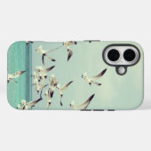 Zeemeeuwen die over de oceaan vliegen Case-Mate iPhone case (Achterkant (horizontaal))