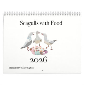 Zeemeeuwen met voedsel 2026 kalender
