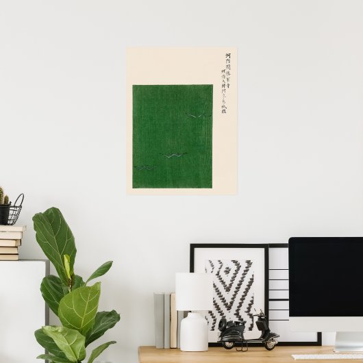 Zeemeeuwen uit Yatsuo no Tsubaki Japanse kunstdruk Poster (Thuiskantoor)