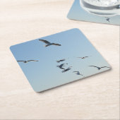 Zeemeeuwen vliegen Onderzetter (Schuin)