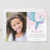 Zeemeisinnenstaart foto Verjaardag Bedankkaart (Voorkant)