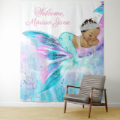 Zeemeisje Baby Shower Achtergrond Etnisch Zeemeisj Wandkleed (In situ)