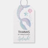 Zeemeisje Onderzee Avonturen Verjaardag Cadeaulabel (Voorkant)