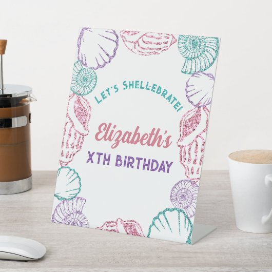 Zeemeisjes Verjaardag Reclamebord Met Voetstuk (Insitu)