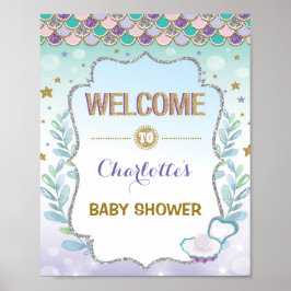 Zeemeisjes Welkom Bord Baby Shower Zee Bruiloft De Poster