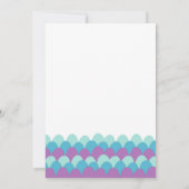 Zeemhaai onder het Zee Twins Baby shower Kaart (Achterkant)