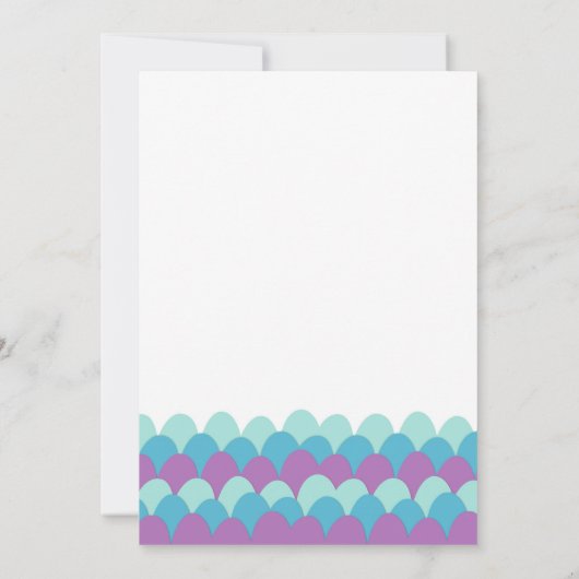 Zeemhaai onder het Zee Twins Baby shower Kaart (Achterkant)