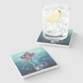 Zeemijl Stenen Onderzetter (Zijkant)