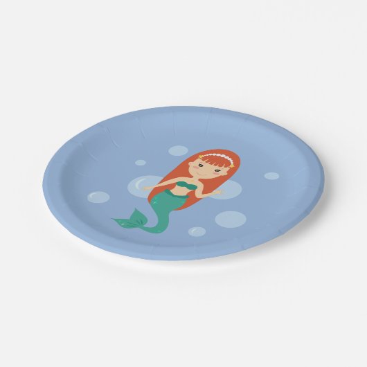 Zeemijlen in het zee zomerfeest papieren bordje (Gekanteld)