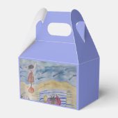 Zeemijlen op de strand bedankdoosjes (Achterkant)