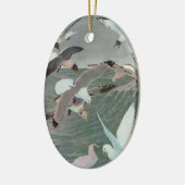 Zeemijlen over oceaangolven door Louis Agassiz Fue Keramisch Ornament (Links)