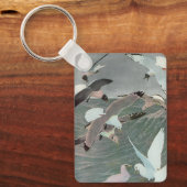 Zeemijlen over oceaangolven door Louis Agassiz Fue Sleutelhanger (Voorkant)