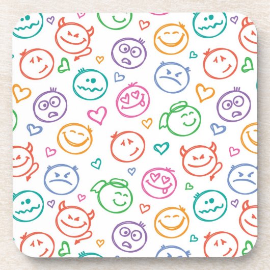 zeemijlpatroon bier onderzetter (Voorkant)