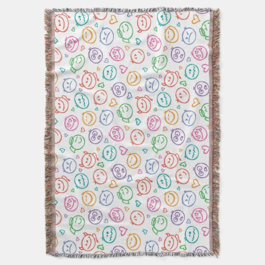 zeemijlpatroon deken (Voorkant Verticaal)