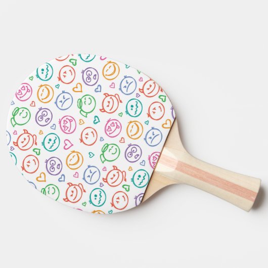 zeemijlpatroon tafeltennisbatje (Zijkant)