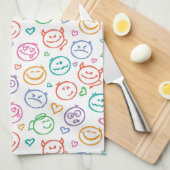 zeemijlpatroon theedoek (Quarter Fold)