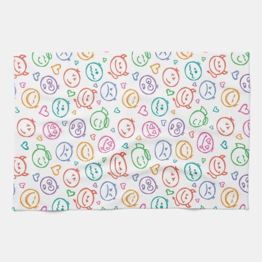 zeemijlpatroon theedoek (Horizontaal)