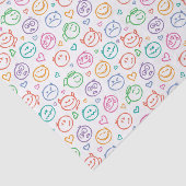 zeemijlpatroon tissuepapier (Detail)