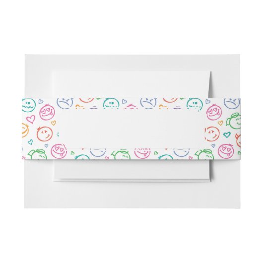 zeemijlpatroon uitnodigingen wikkel (Voorkant Voorbeeld)