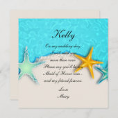  zeemijlstaartstrand, gemaakt van edelachtbare Kaa Kaart (Voorkant / Achterkant)