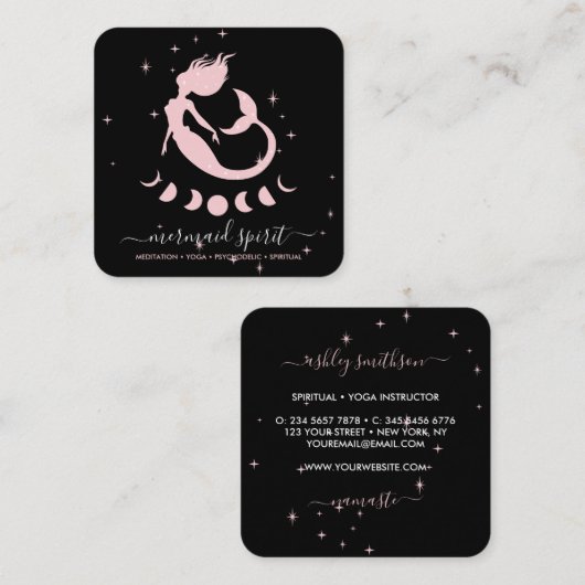 Zeemijsterren Vierkante Visitekaartje (Voorkant / Achterkant)
