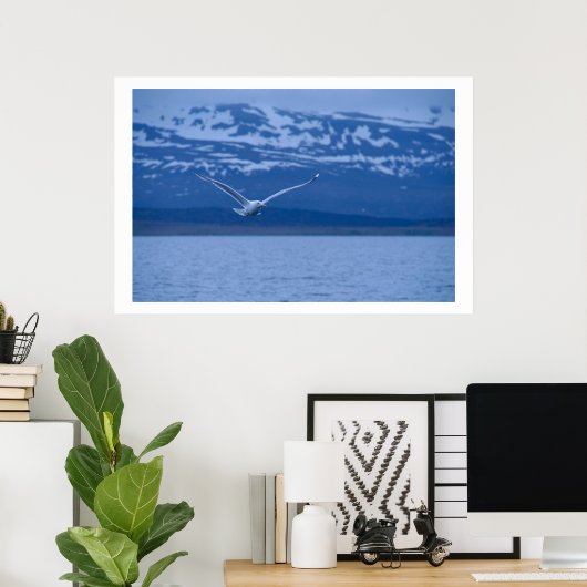 zeemleder de Noorse vlucht naar het Poster van de  (Thuiskantoor)