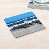 zeemleder op de balkstokken, kartonnen onderzetters (Schuin)