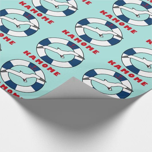Zeemleeuw en zeemleder cadeaupapier (Hoek)