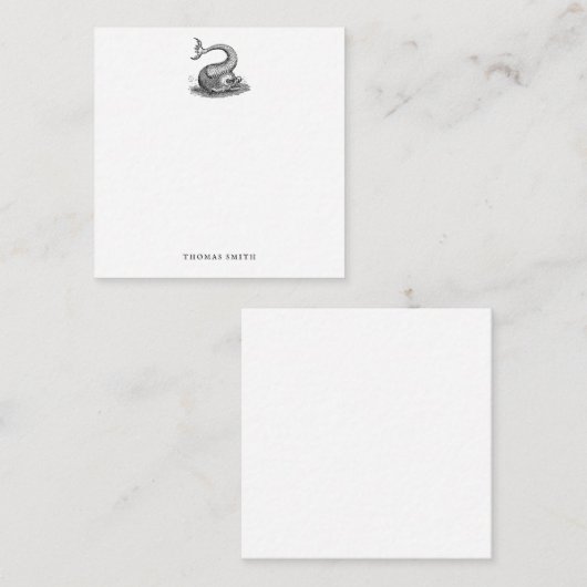 zeemonster Zee Persoonlijk Notitiekaartje (Voorkant / Achterkant)