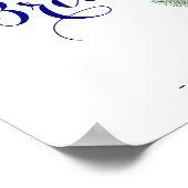 Zeemroze zomerbloem vrijgezellenfeest welkom bord poster (Hoek)