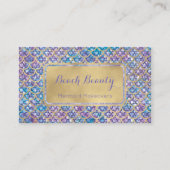 Zeemruid Visitekaartjes Blauwe Periwinkle Sequin g (Voorkant)