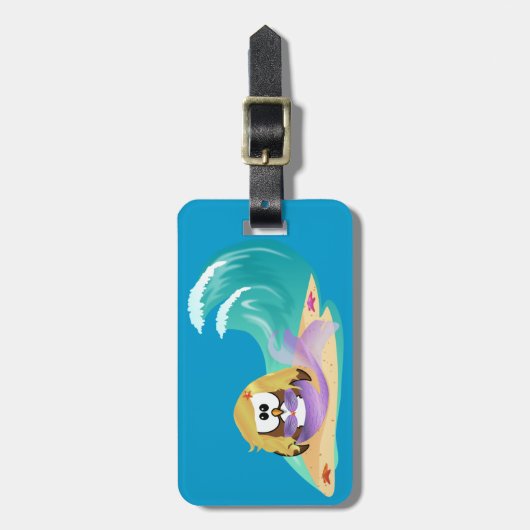 zeemuil bagagelabel (Voorkant verticaal)