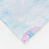 Zeemuizen, zeebaars, blauw fleece deken (Hoek)